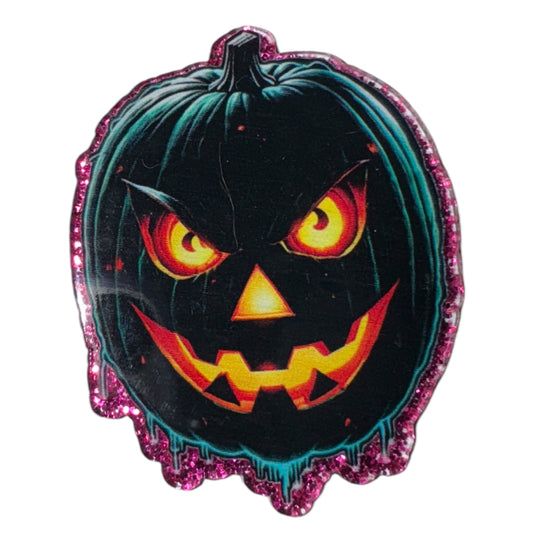 Black Pumpkin Acrylic Flatback