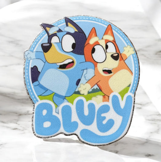 Blue Dog Character Acrylic Flatback