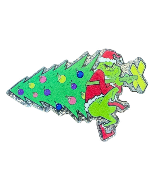 Mean One Christmas Tree Acrylic Flatback