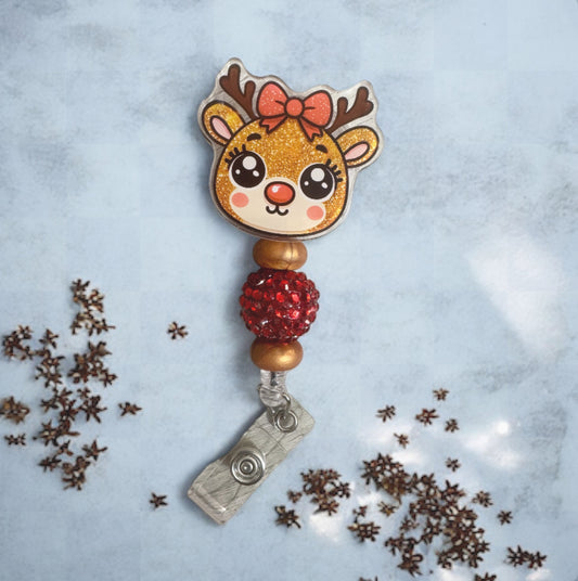Reindeer Badge Reel