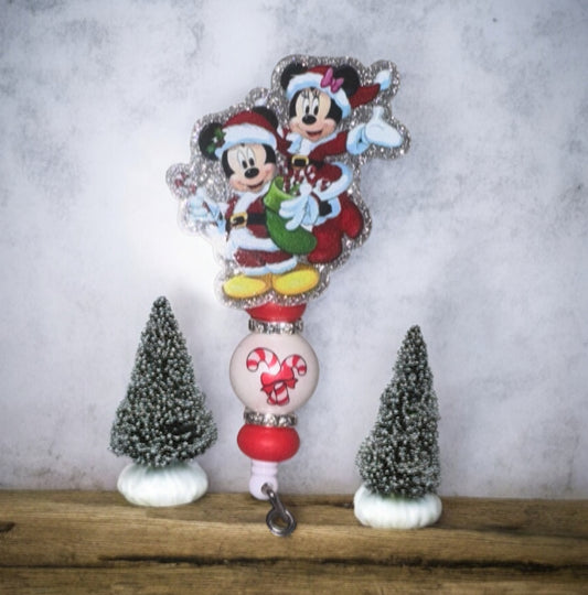 Mr & Mrs Mouse Badge Reel