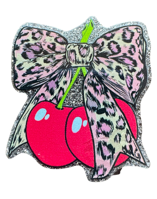 Leopard Cherry Acrylic Flatback