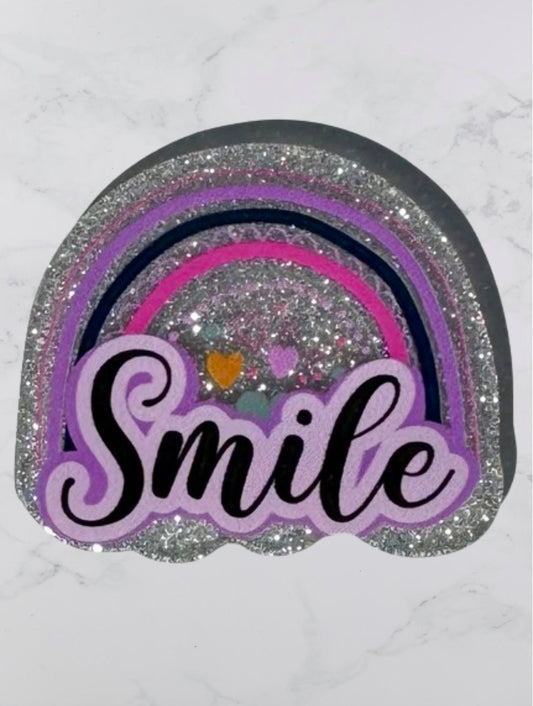 Smile Rainbow Acrylic Flatback