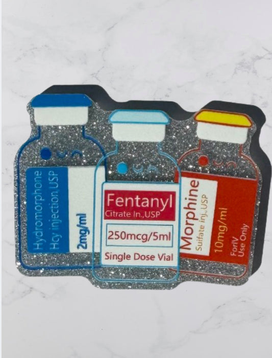 Fentanyl And Morphine Acrylic Flatback