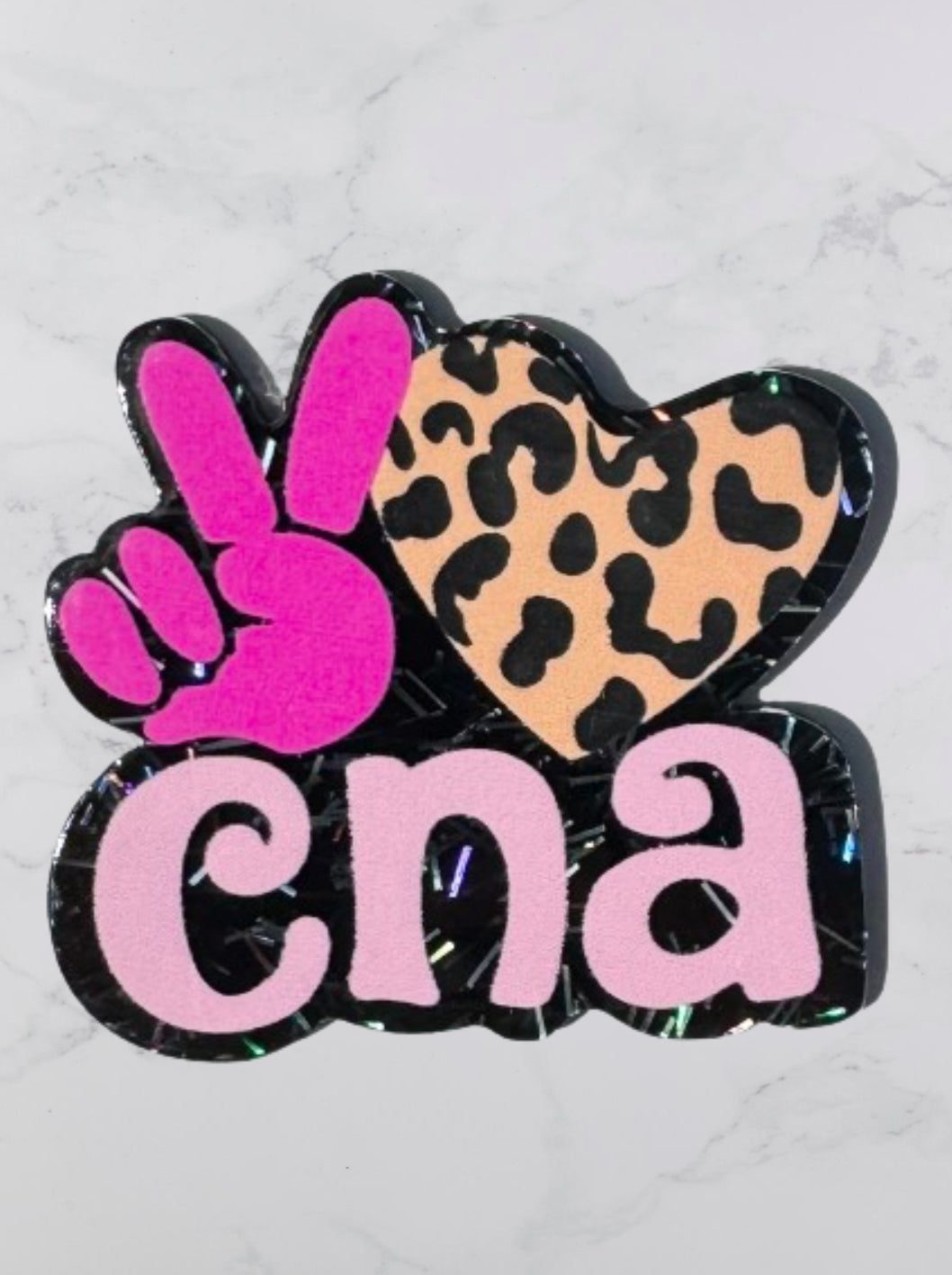 Peace Love CNA Acrylic Flatback