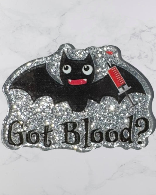 Got Blood Bat Acrylic Flatback