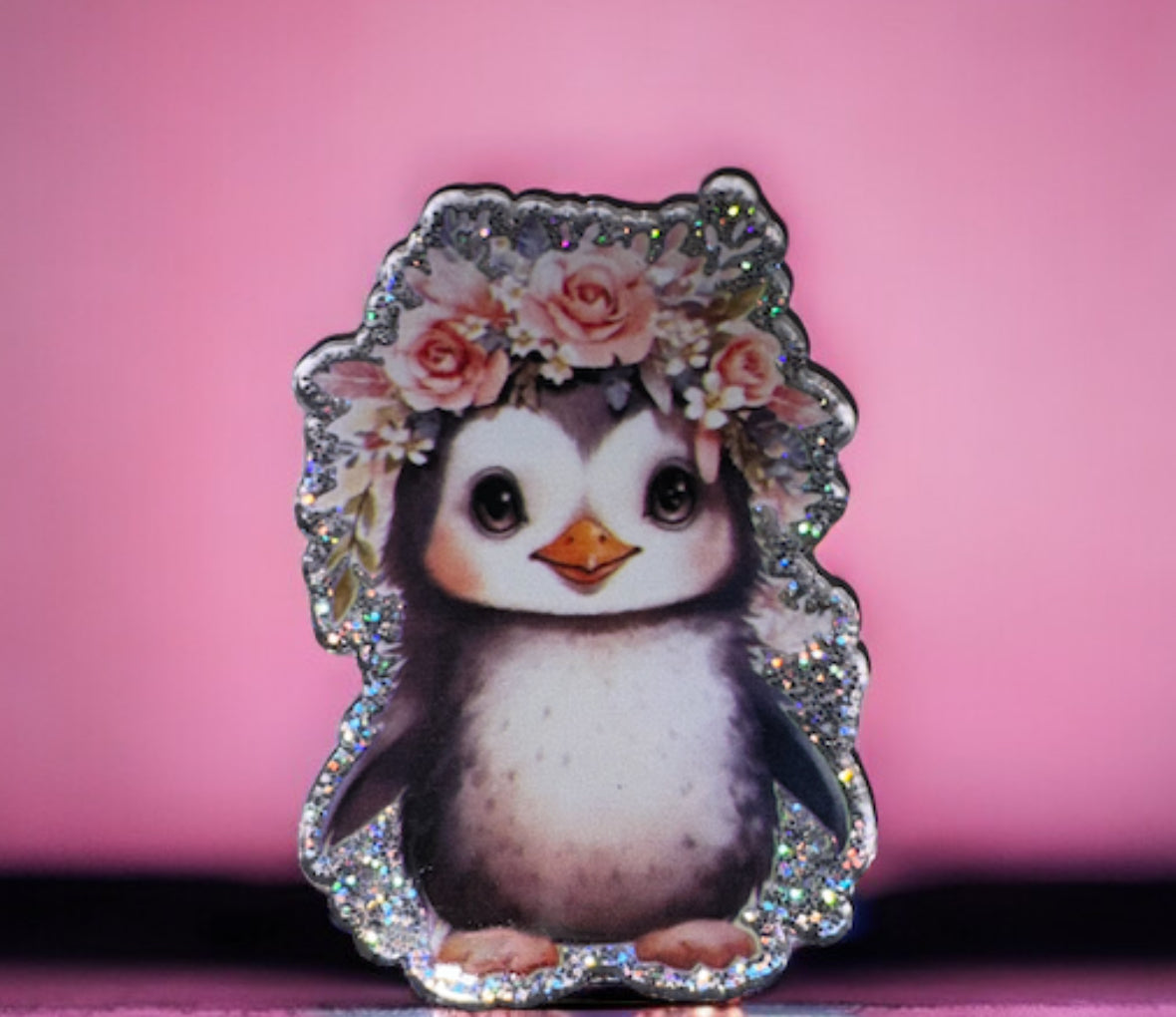 Floral Penguin Acrylic