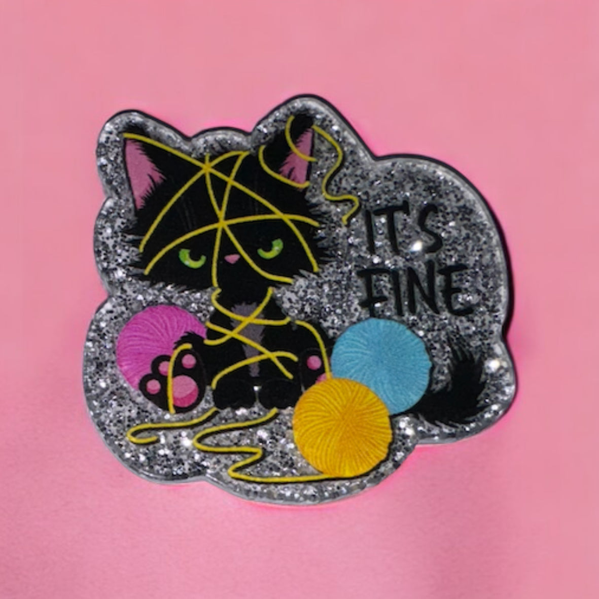 It’s Fine Cat Acrylic Flatback