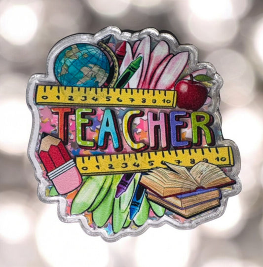 Teacher Shaker Acrylic Flatback