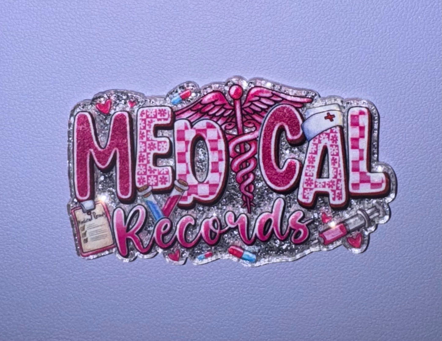 Medical Records Acrylic Flatback