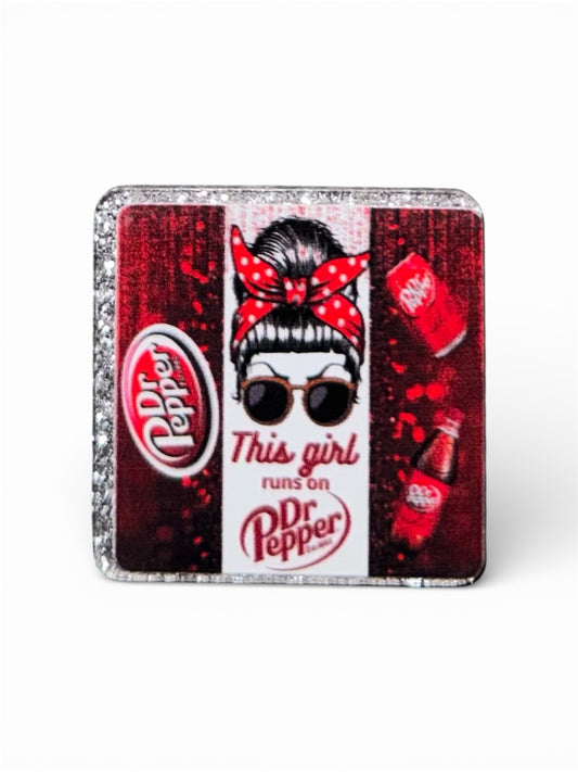 This Girl Runs On Dr.P Acrylic Flatback