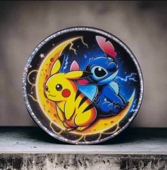 Blue Alien & Anime Character Acrylic Flatback