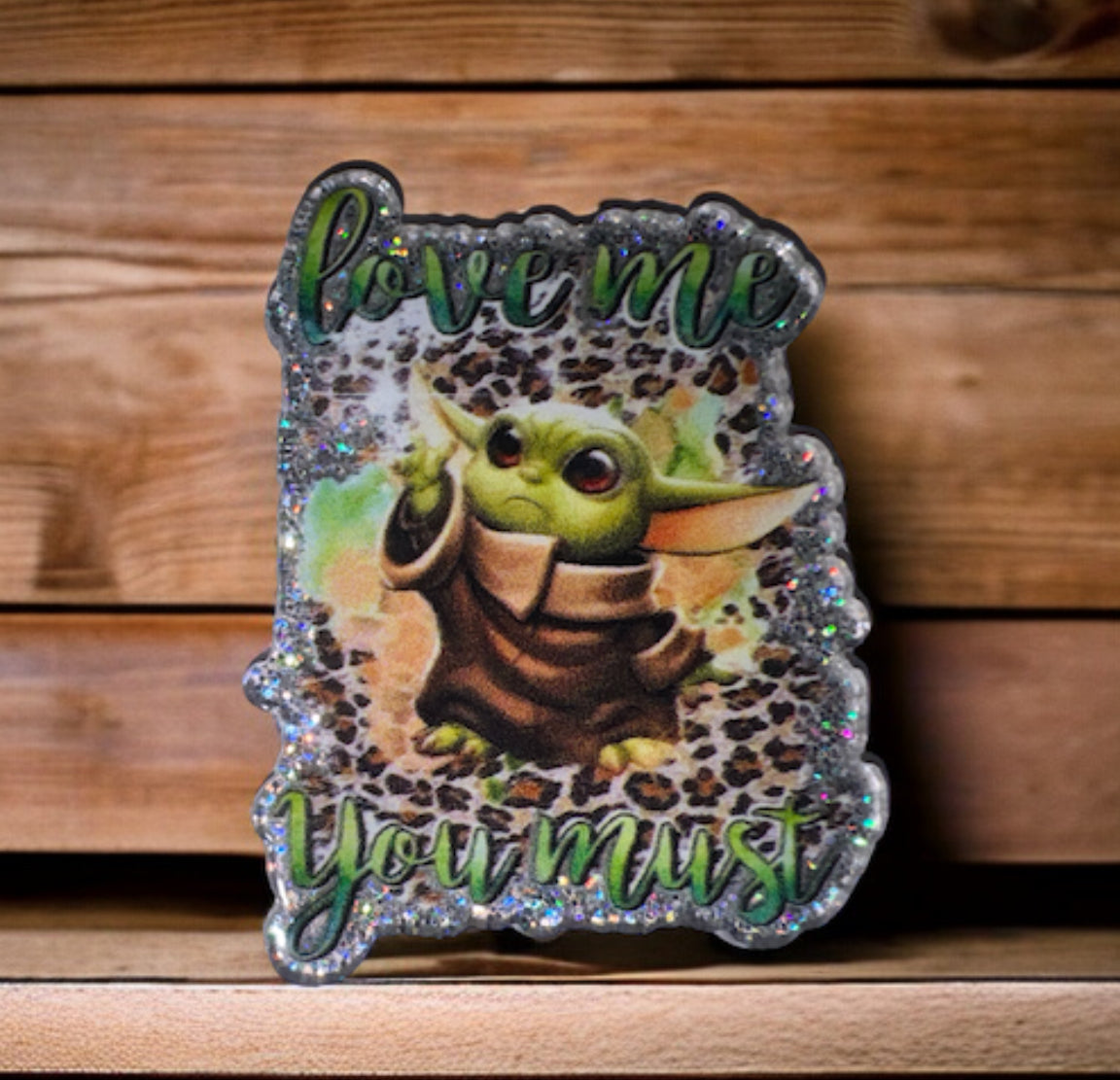 Love Me You Must Character Acrylic Flatback