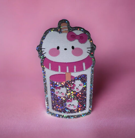 HK Pink Cup Acrylic Flatback