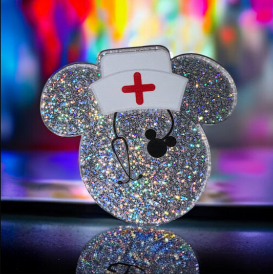 Cartoon Mouse Medical Acrylic Flatback