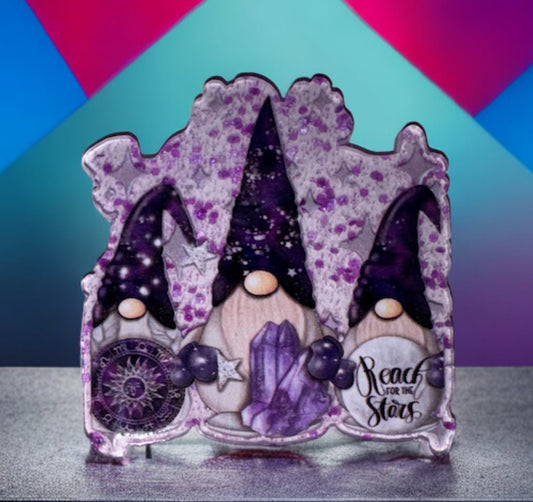 Reach For The Stars Gnome Acrylic Flatback