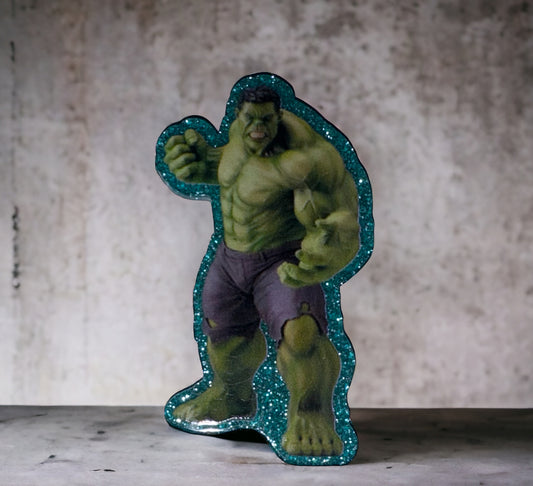 Green Muscle Character Acrylic Flatback