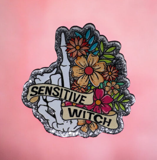 Sensitive With Acrylic Flatback