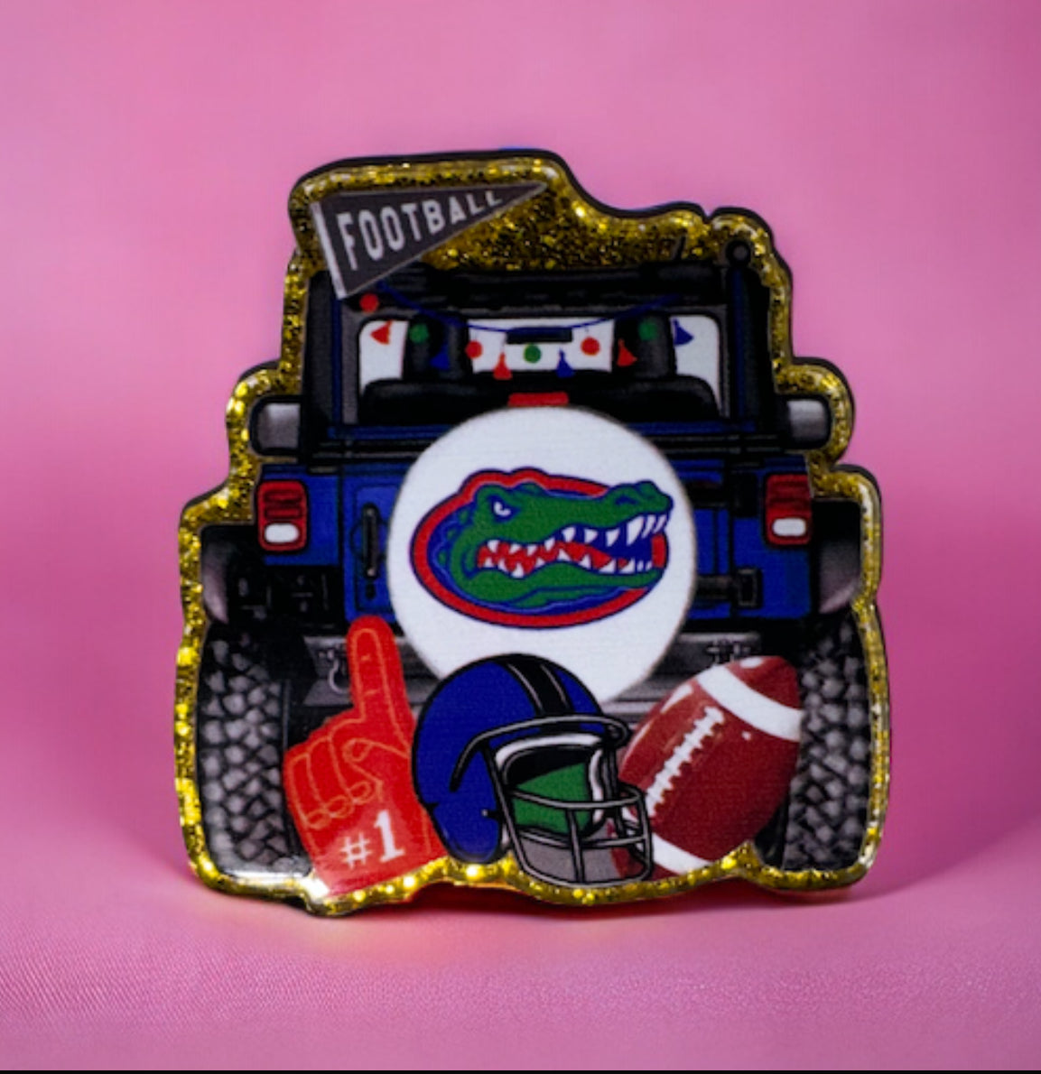 Football Acrylic Flatback