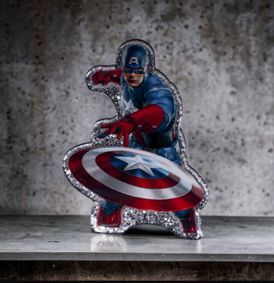 Capt America Acrylic Flatback