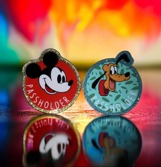 Theme Park Passholder Acrylic Flatback