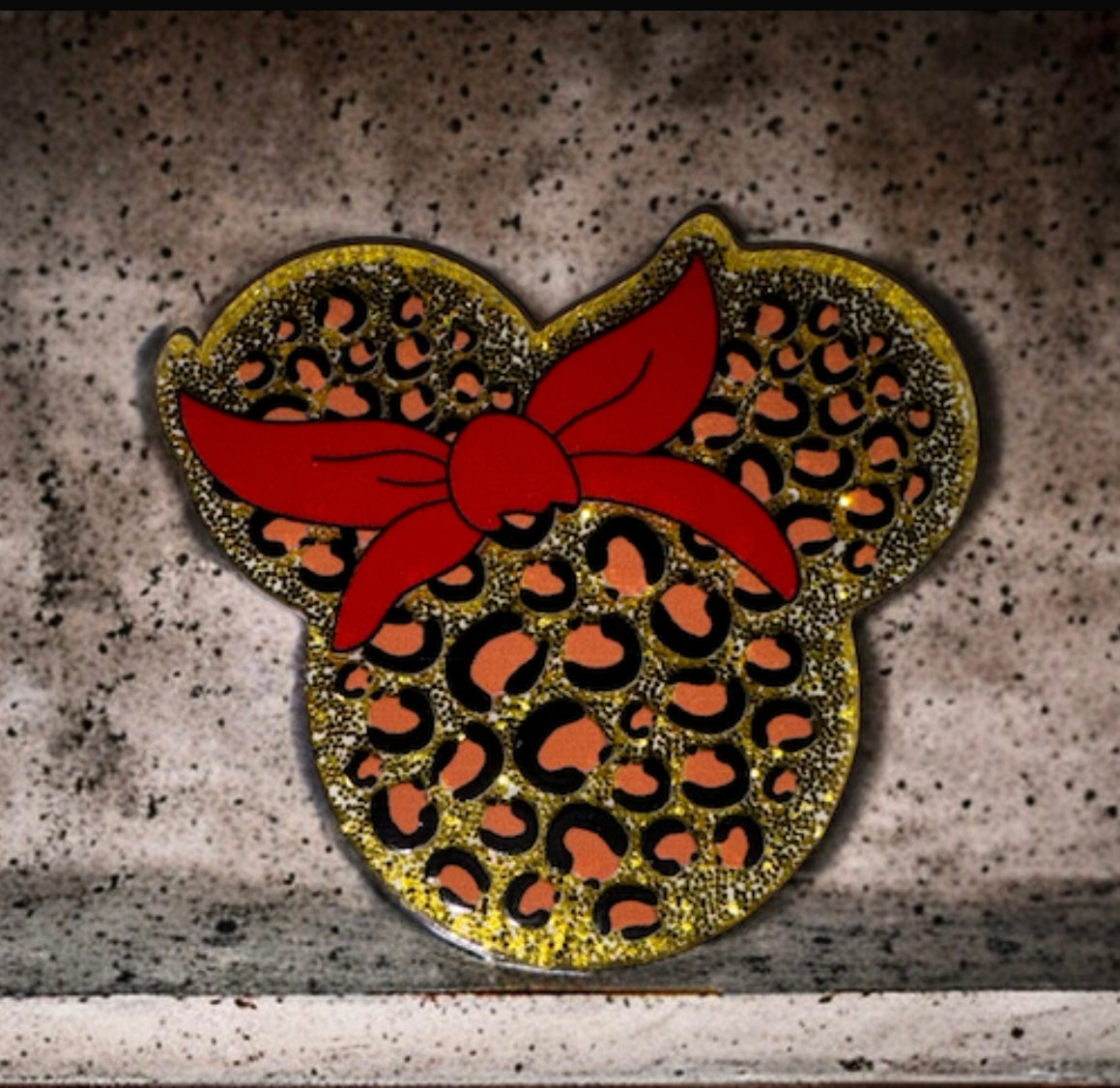 Leopard Mouse Acrylic Flat