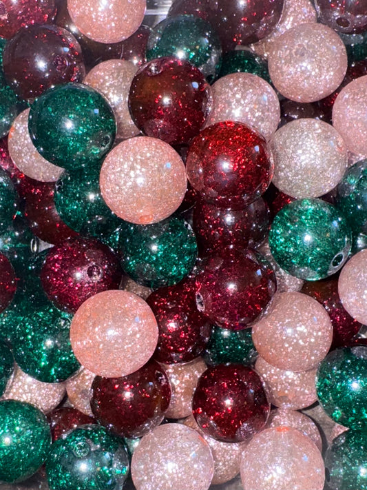 Acrylic Glitter Beads