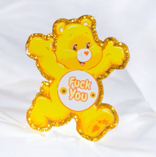 Swear Bear Acrylic Flatback
