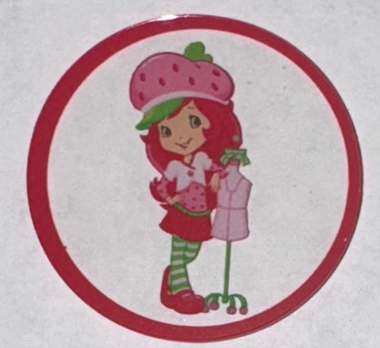 Strawberry Girl Acrylic Flatback