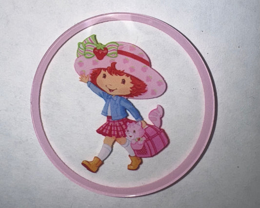 Strawberry Girl Acrylic Flatback