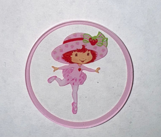 Strawberry Girl Dancing Acrylic Flatback