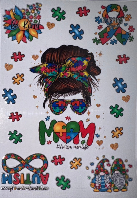 Autism Mom A6 Journal Decal