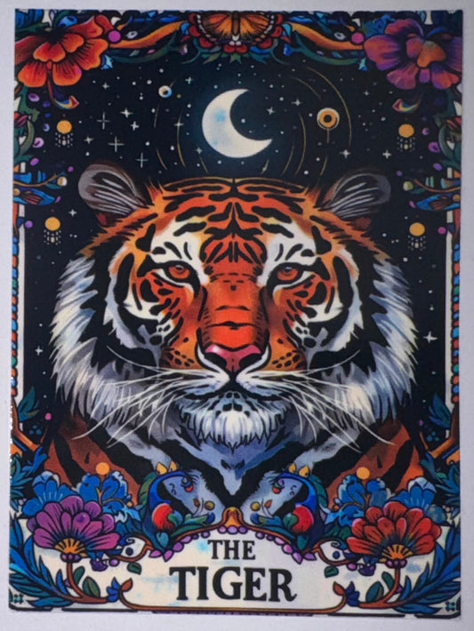 The Tiger Tarot Card Decal
