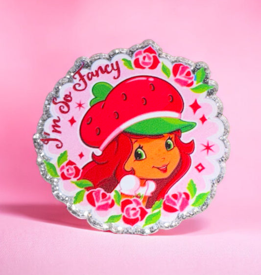 Strawberry Girl Acrylic Flatback
