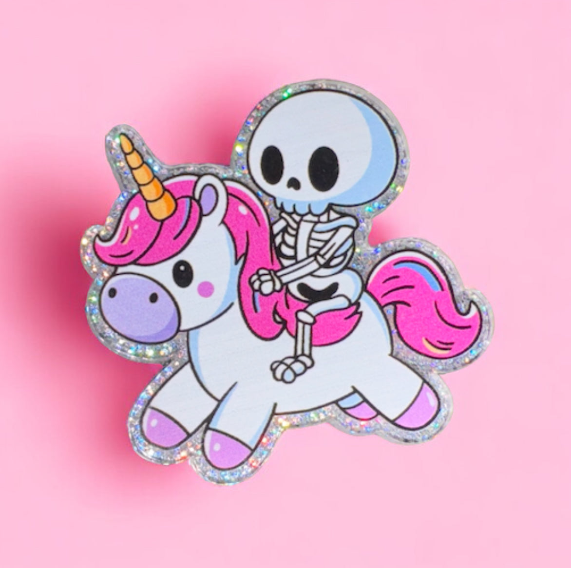 Unicorn Skeleton Acrylic Flatbacks