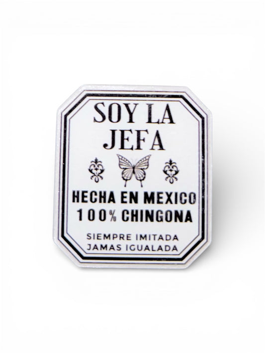 Soy La Jefa Hecha En Mexico Acrylic Flatback