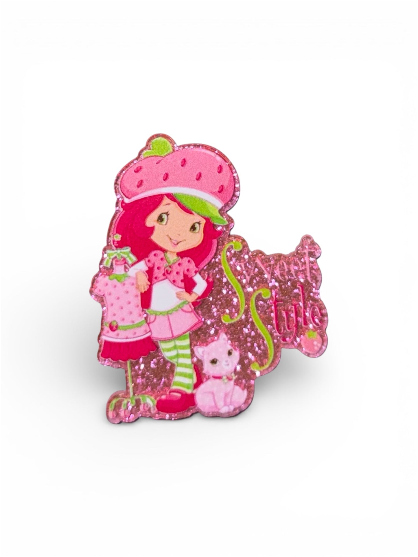 Strawberry Girl Sweet Style Acrylic Flatback