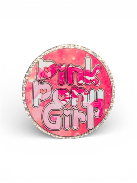 Pink Pony Acrylic Flatback