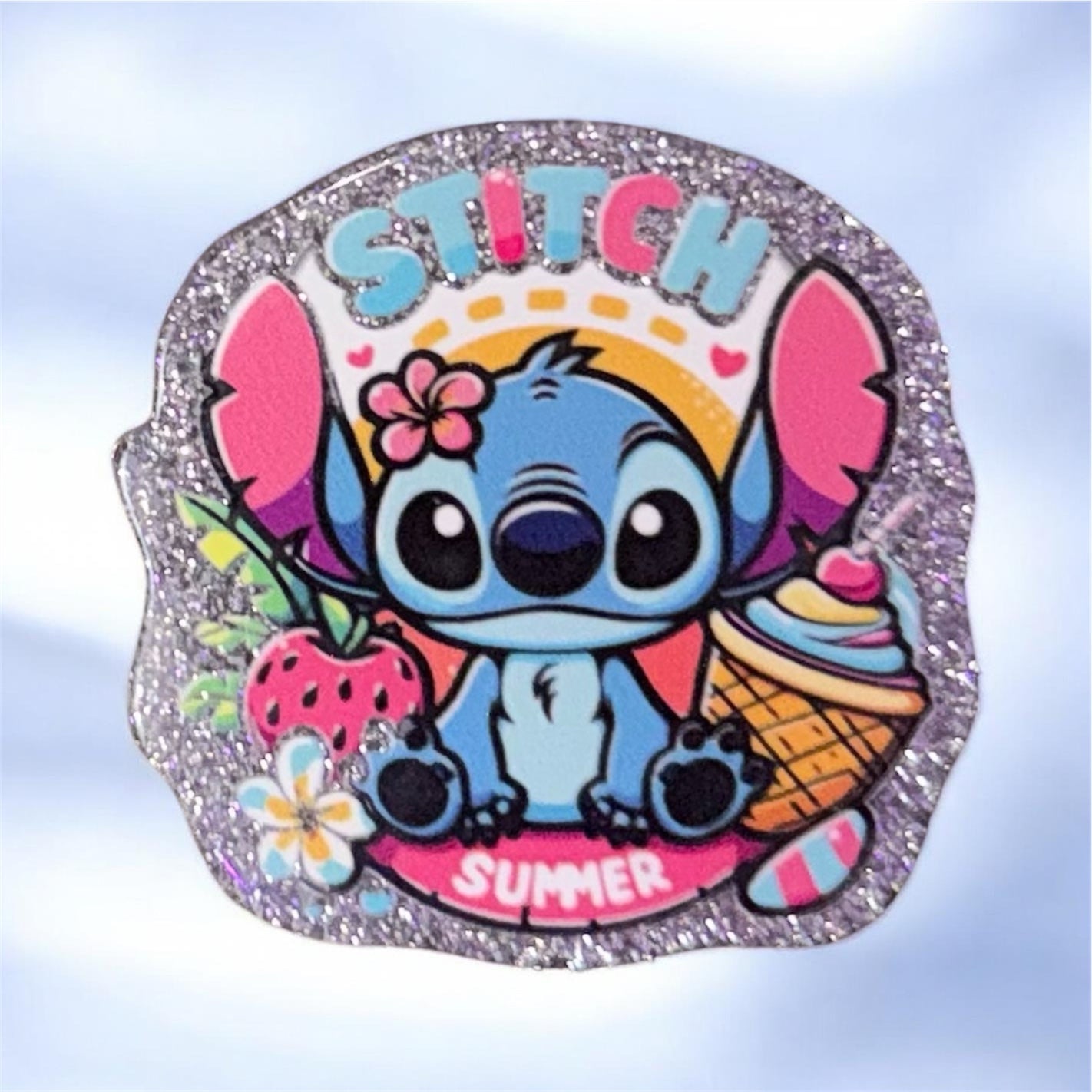 Blue Alien Summer Acrylic Flatback