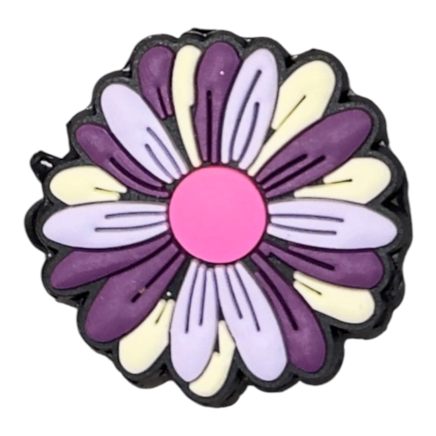 Purple Flower Silicone Focal