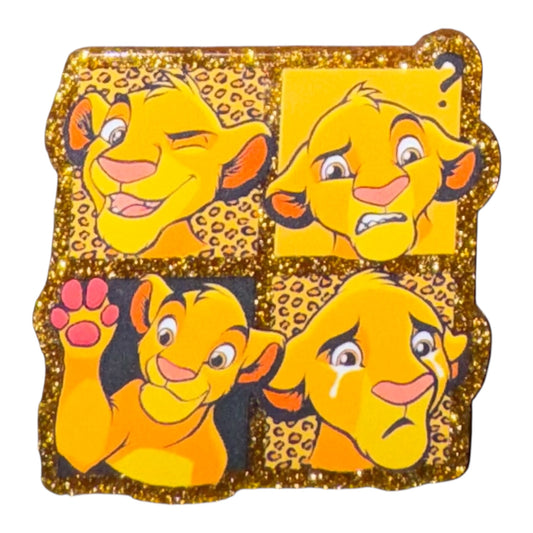 Lion Character Acrylic Flatback