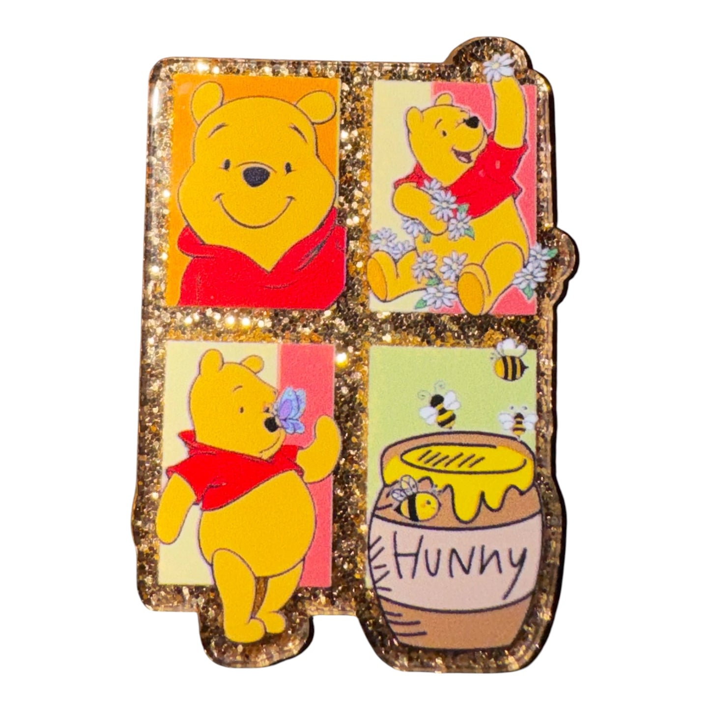 Honey Bear Family Acrylic Flatback