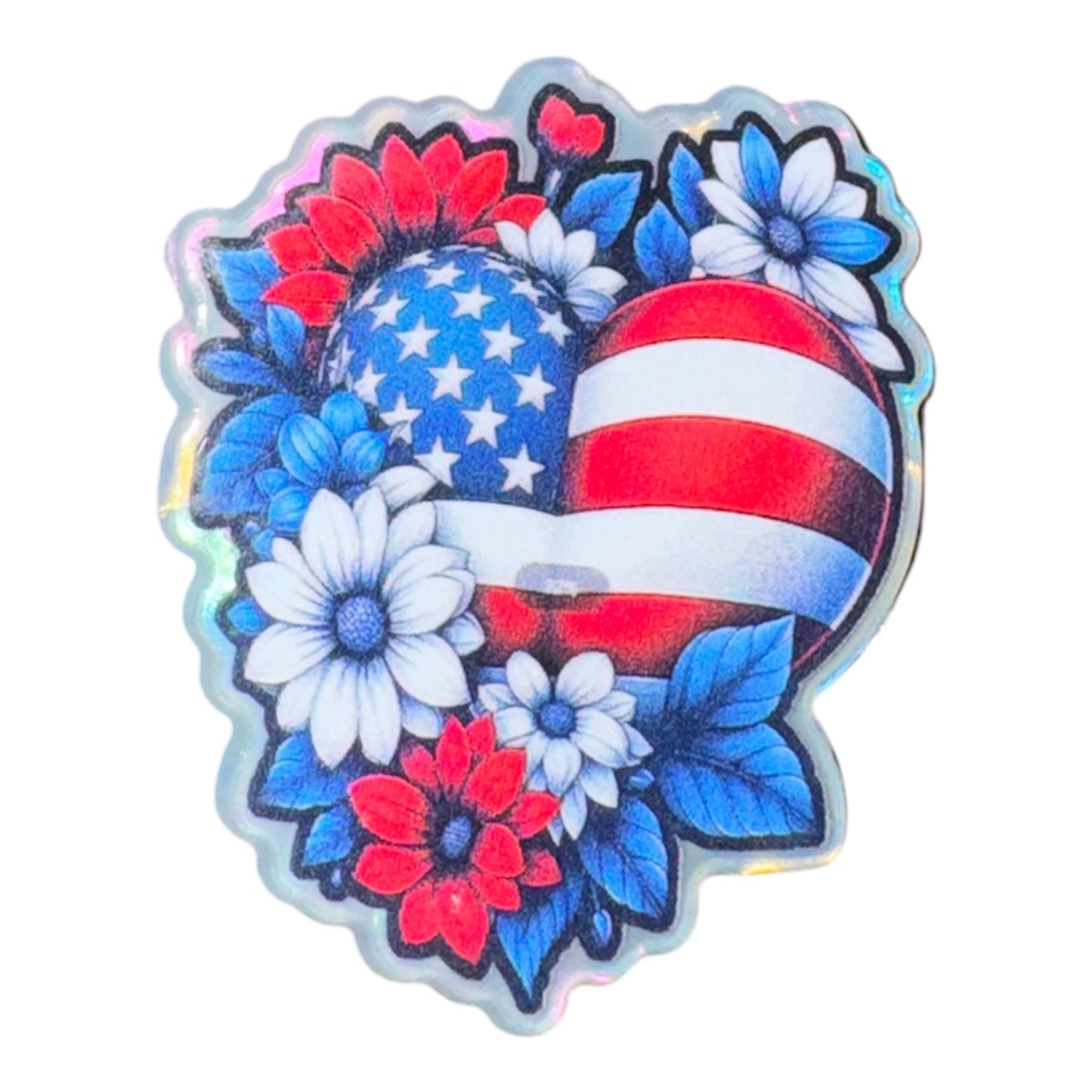 American Heart Acrylic Flatback