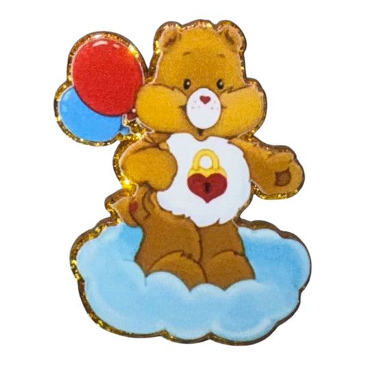 Caring Bears Balloons Acrylic Flatback