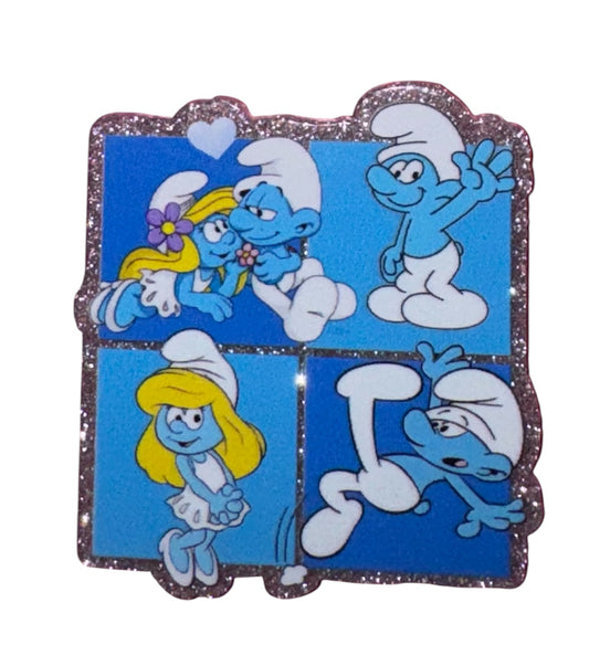 Blue Friends Character Acrylic Flatback