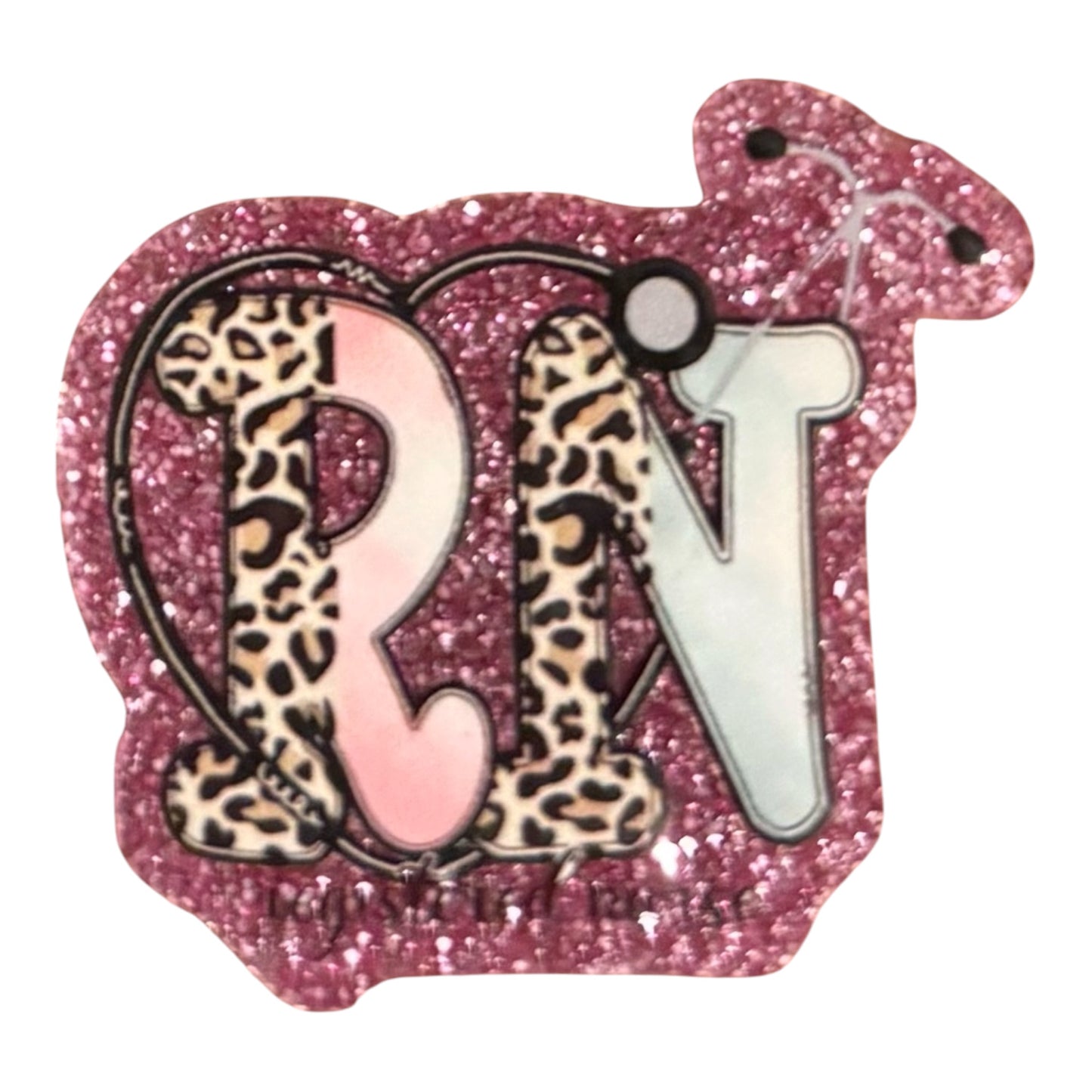 RN Leopard Acrylic Flatback
