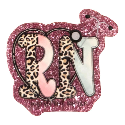 RN Leopard Acrylic Flatback
