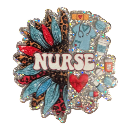 NURSE Flower ACRYLIC FLATBACK
