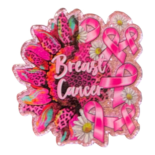 Breast Cancer  Faith Shaker Acrylic Flatback