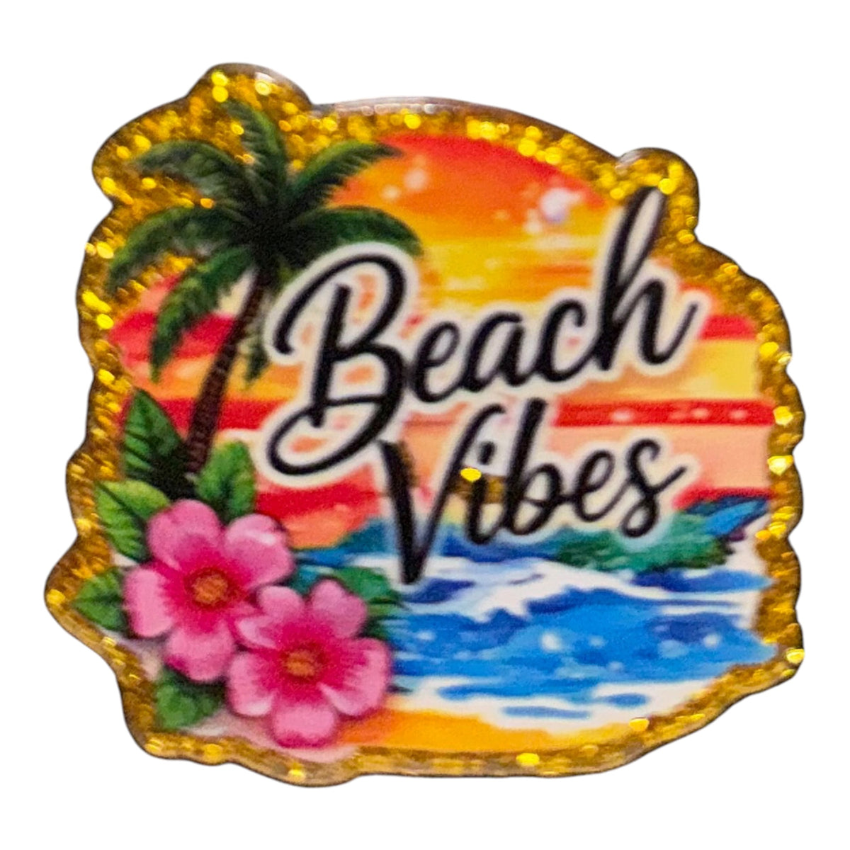 Beach Vibes Acrylic Flatback